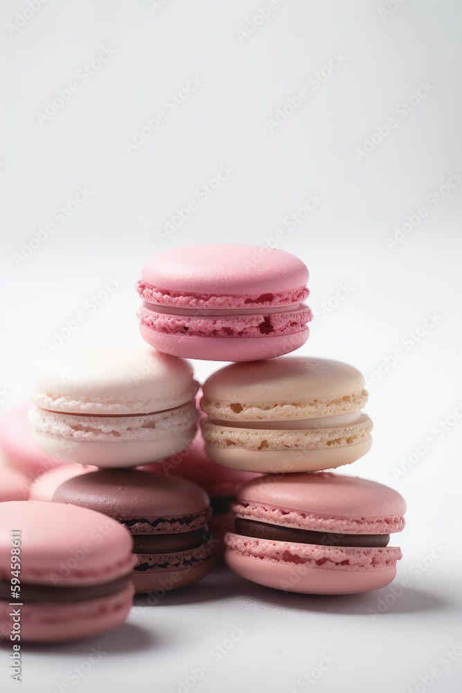 French macaroni. the most delicate cake is a cookie made of two smooth halves, fastened with stringy fillings. . Created with generative AI French macaroni. the most delicate cake is a cookie made of two smooth halves, fastened with stringy fillings. . Created with generative AI