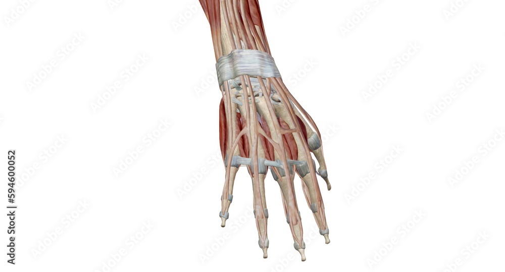 The hand and wrist are made up of many different bones, muscles