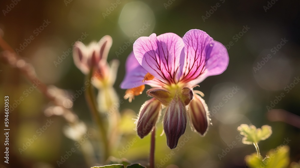 whimsical charm of a wildflower. AI generated whimsical charm of a wildflower. AI generated