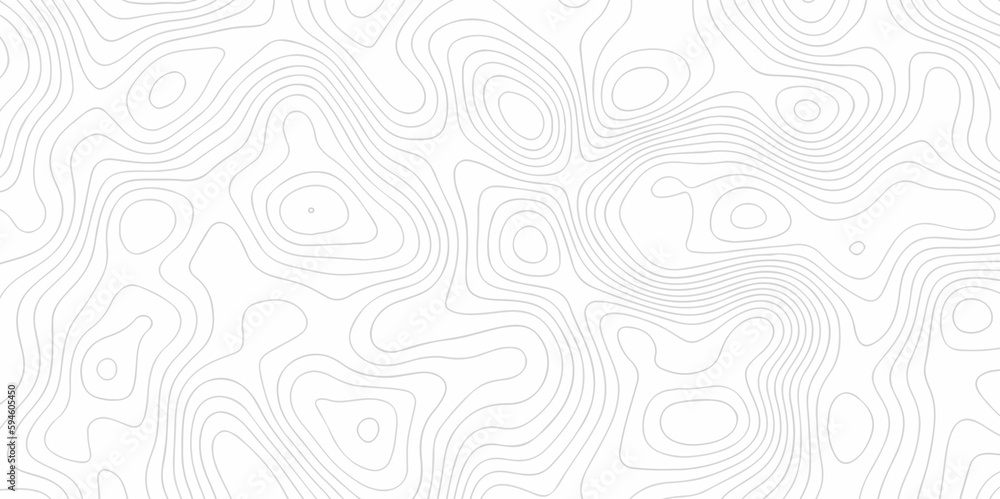 Topographic map. Geographic mountain relief. Abstract lines background. Contour maps. Vector illustration, Topo contour map on white background, Topographic contour lines vector map seamless pattern.