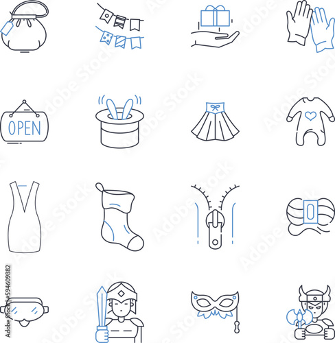 Aerospace industry line icons collection. Aviation, Engineering, Spacecraft, Satellites, Propulsion, Airplanes, Aerodynamics vector and linear illustration. Astronautics,Navigation,Rocketry outline