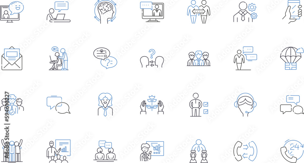 Technical backup line icons collection. Recovery, Support, Solutions, Expertise, Restoration, Maintenance, Database vector and linear illustration. Infrastructure,Security,Uploads outline signs set