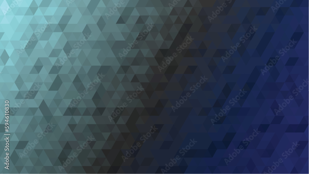 Abstract geometric mosaic background, crystal diamond wallpaper, low poly, green faceted texture and seamless pattern, vector	