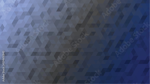 Abstract geometric mosaic background, crystal diamond wallpaper, low poly, blueish faceted texture and seamless pattern, vector 