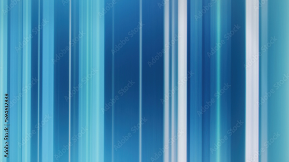Fototapeta premium Blur stripes abstract background. Glitch noise. Defocused blue white color glowing lines texture light decorative illustration design.
