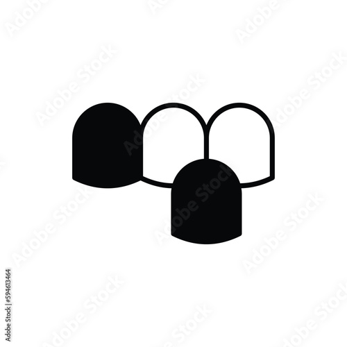 dental veneer icon vector stock.