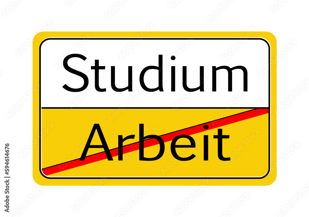 Schild Studium ja - Arbeit nein, Text in deutsch,
Wichtige Information!
Vektor Illustration isoliert auf weißem Hintergrund
Schild Studium ja - Arbeit nein, Text in deutsch,
Wichtige Information!
Vektor Illustration isoliert auf weißem Hintergrund