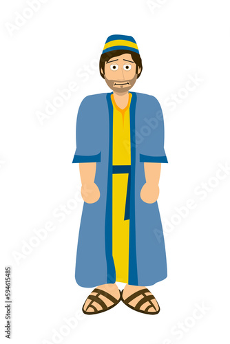Cartoon Bible Character - Nathaniel photo