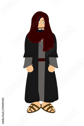 Obraz na plátně Cartoon Bible Character - Judas Iscariot