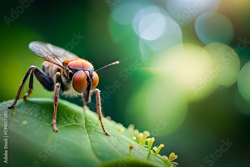 Insect Macro Photography - created with Generative Ai