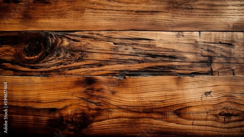 木の板の木目：AI作品 