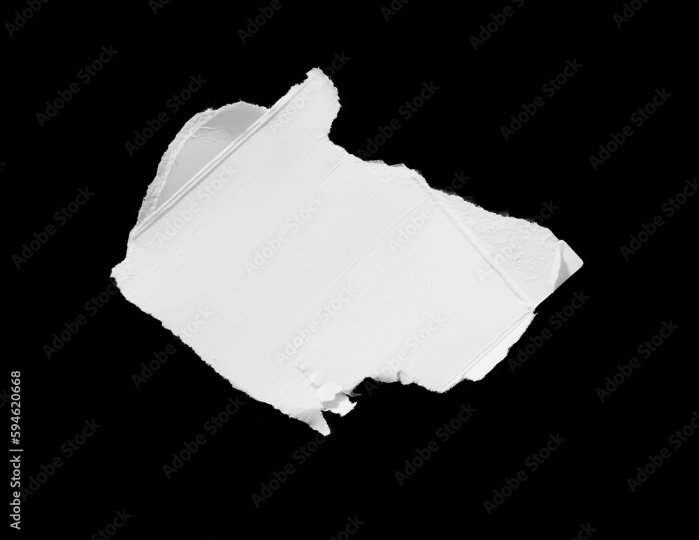 ripped paper isolated on black background. ripped paper isolated on black background.