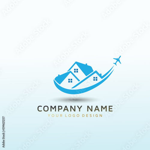 Pilots investing in real estate logo design