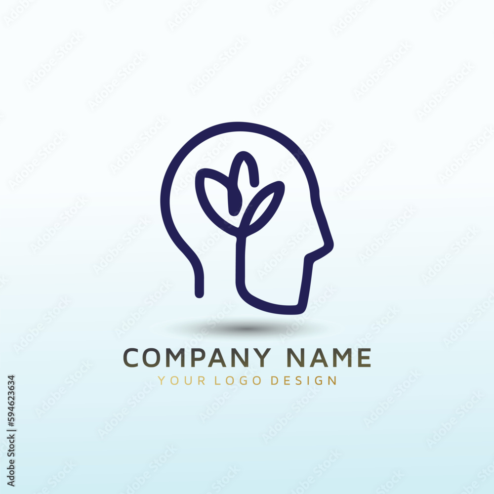 Mind vector logo design idea Mind vector logo design idea