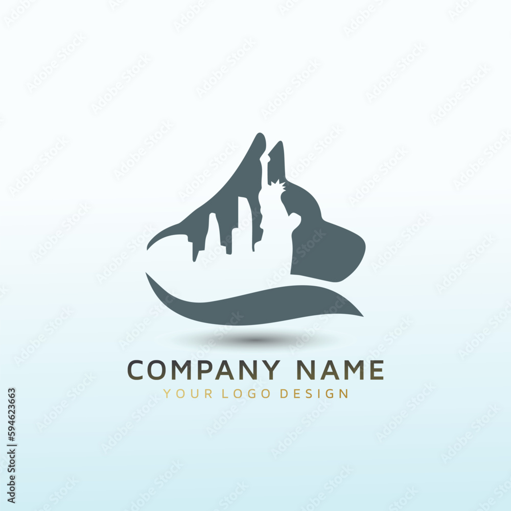 Obraz premium logo for city dog trainer