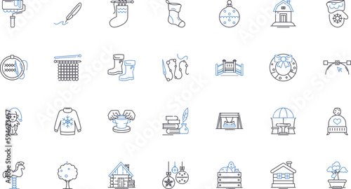 Unique venture line icons collection. Innovate, Creativity, Differentiate, Piering, Revolutionary, Boldness, Unconventional vector and linear illustration. Singular,Distinctive,Aberrant outline signs