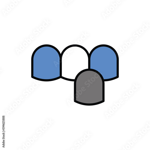 dental veneer icon vector stock.