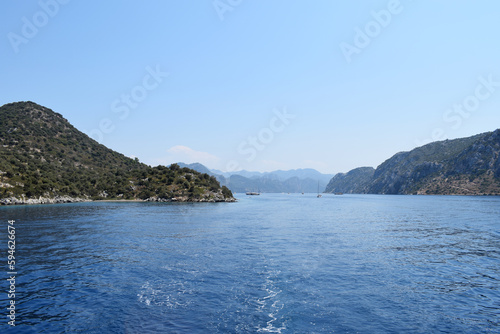 Wallpaper Mural a landscape of mountains with a small bay. Trkiye, Marmaris Torontodigital.ca