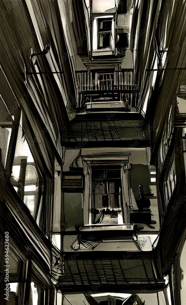 Fototapeta premium building made using Generative AI Technology.