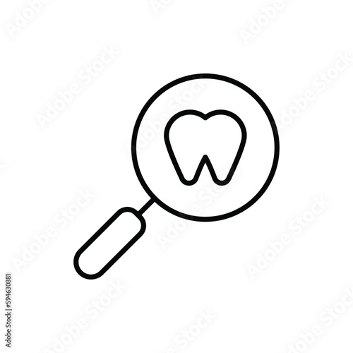 inspect icon vector stock.