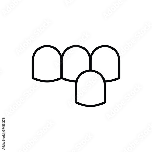dental veneer icon vector stock.