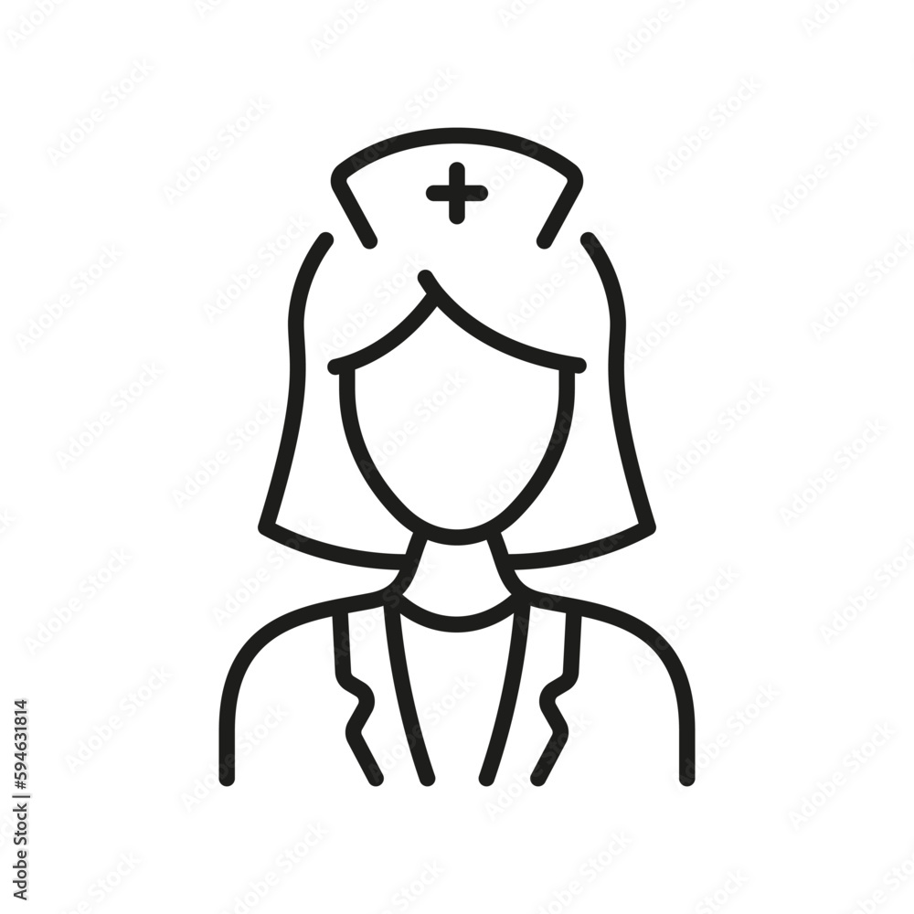 Dental Doctor Woman Line Icon. Female Dentist Linear Pictogram. Dental Surgeon Sign. Physician Specialist, Orthodontist, Endodontist Outline Symbol. Editable Stroke. Isolated Vector Illustration Dental Doctor Woman Line Icon. Female Dentist Linear Pictogram. Dental Surgeon Sign. Physician Specialist, Orthodontist, Endodontist Outline Symbol. Editable Stroke. Isolated Vector Illustration