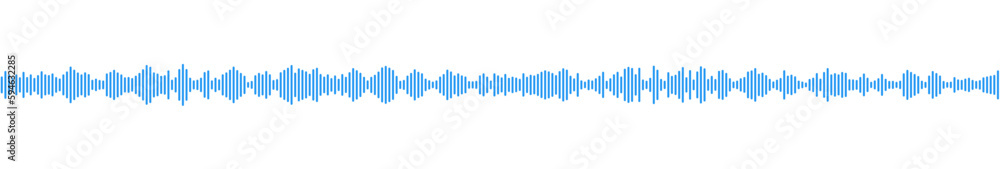 seamless sound waveform pattern for radio podcasts, music player, video editor, voise message in social media chats, voice assistant, recorder. vector illustration