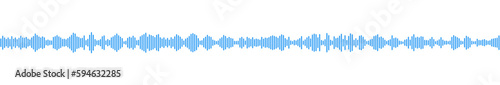 Obraz na płótnie seamless sound waveform pattern for radio podcasts, music player, video editor, voise message in social media chats, voice assistant, recorder. vector illustration w salonie