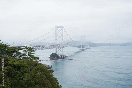 Oonaruto Bridge in-between Tokushima and Hyogo  Japan -                                  