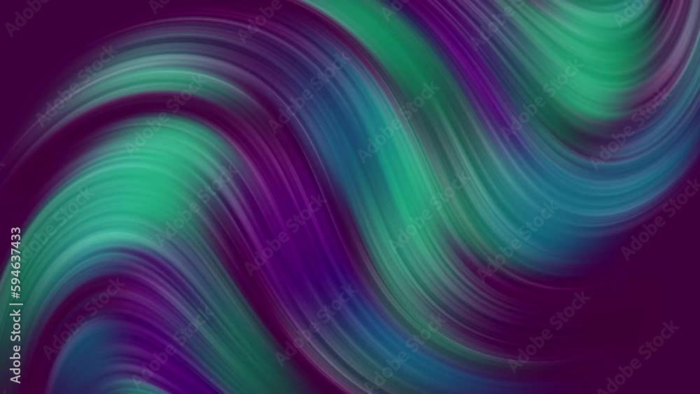 Animated Looped Gradient Green Purple Waves Background Animated Looped Gradient Green Purple Waves Background