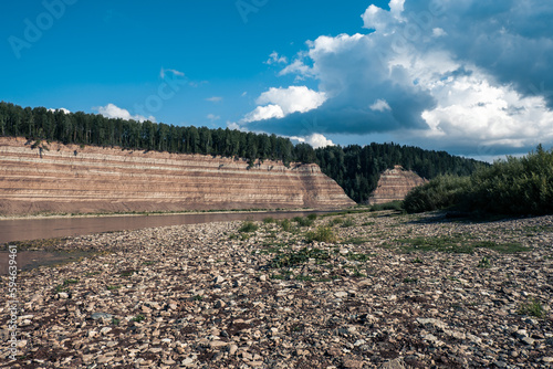 The geological outcrop Opoki, a beautiful natural monuments photo