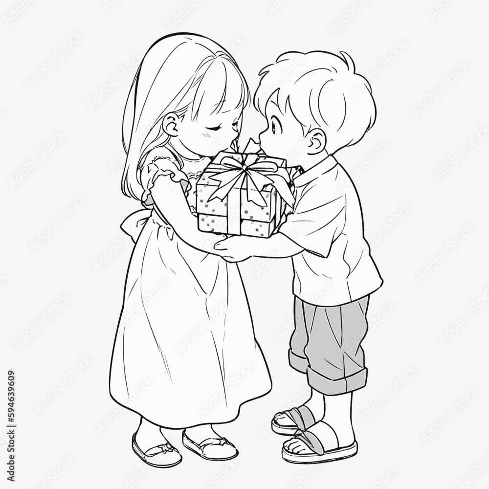 Boy given gift to his boyfriend Boy given gift to his boyfriend