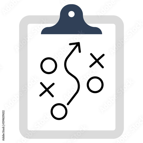 A flat design icon of stratagem