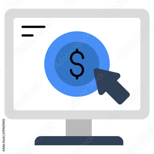 Unique design icon of ppc