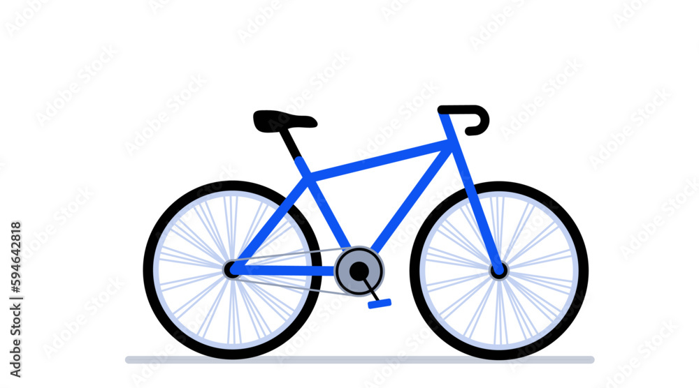 Fototapeta premium Mountain bicycle isolated on transparent background. World bicycle day, car free day.