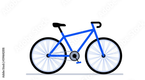 Mountain bicycle isolated on transparent background. World bicycle day, car free day.