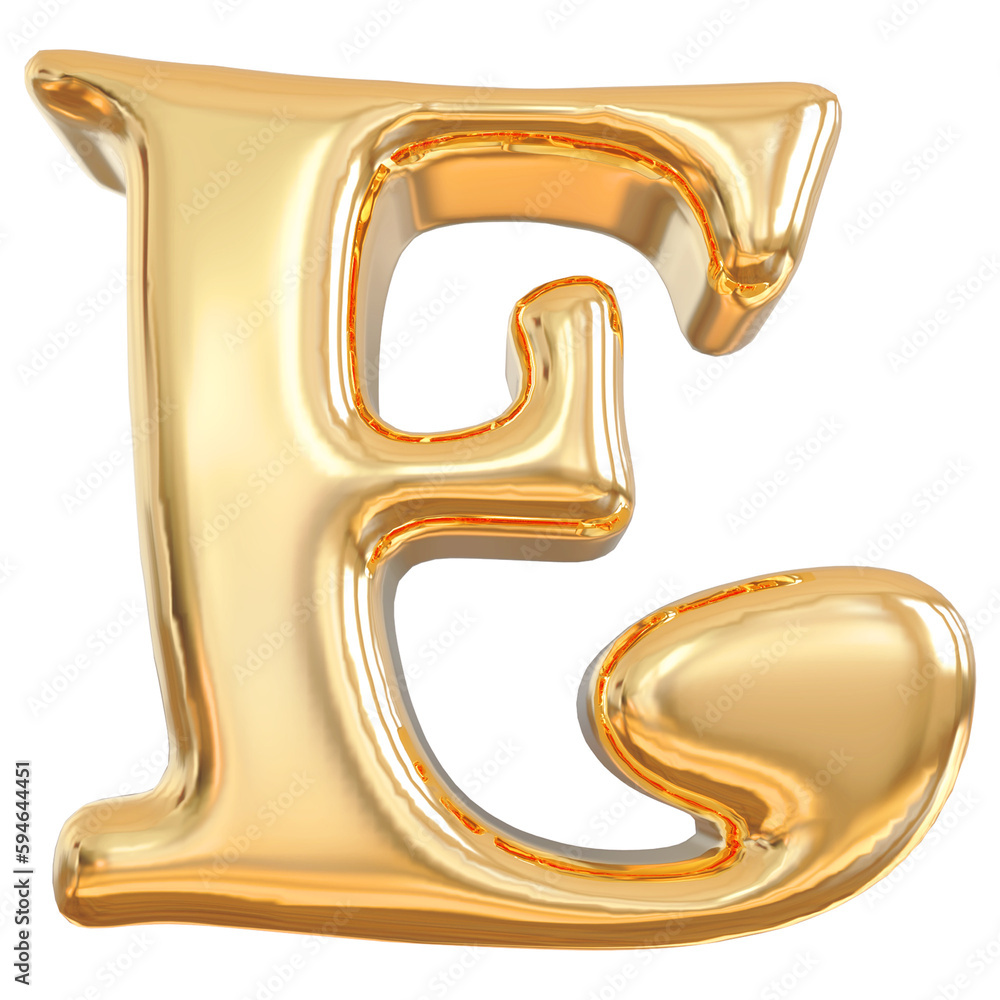 3d letter E gold render luxury 3d letter E gold render luxury