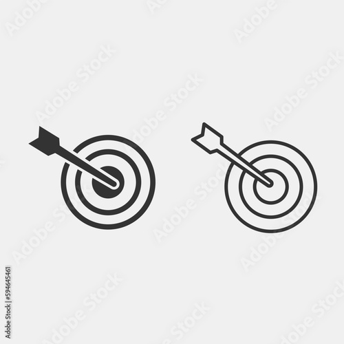 accuracy vector icon illustration sign