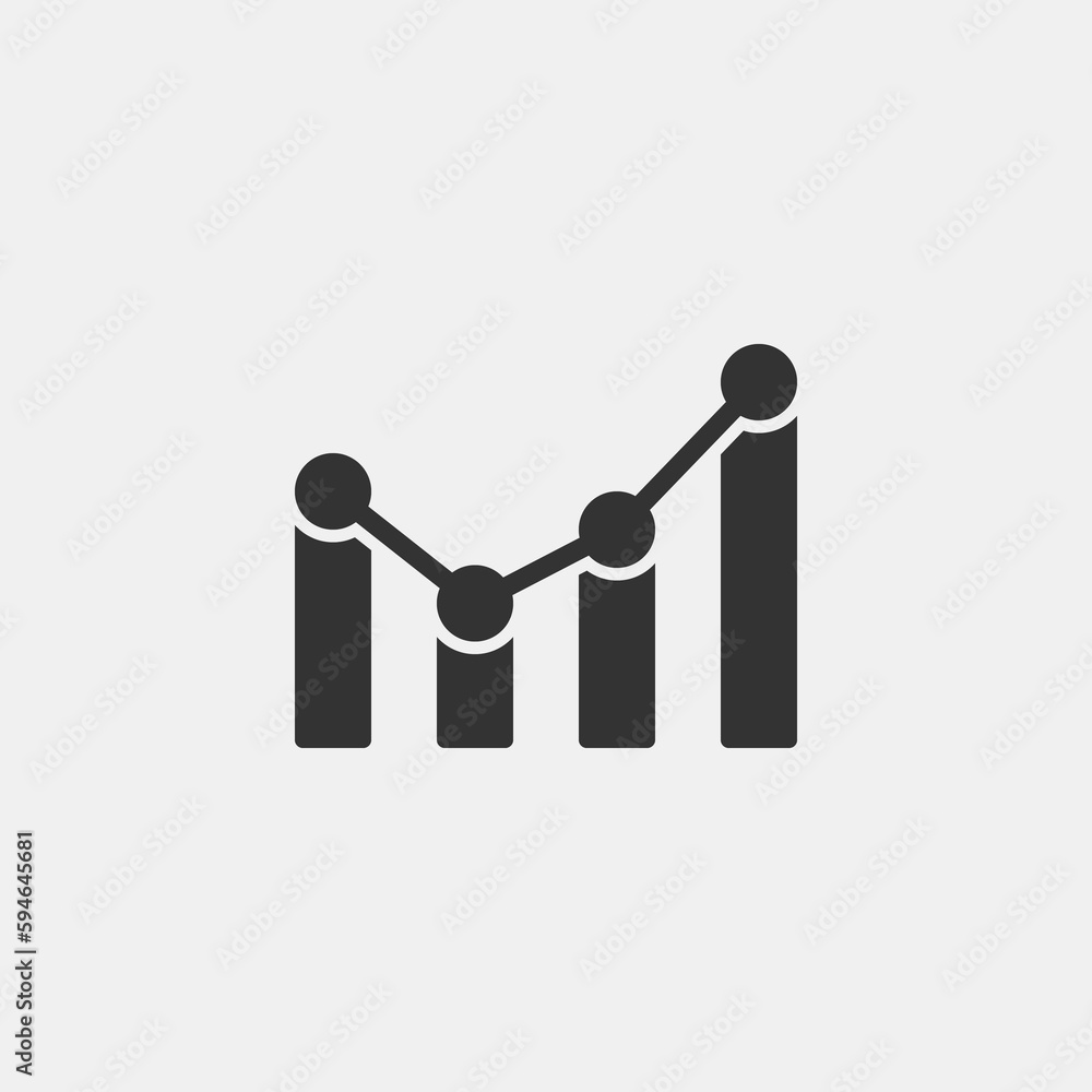 analytics vector icon illustration sign analytics vector icon illustration sign