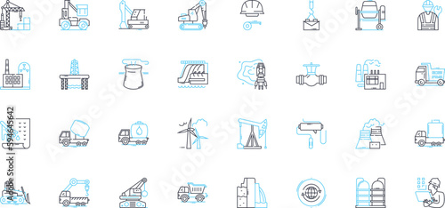 Modern Warfare linear icons set. Warfare, Combat, Warfare game, Advanced, Gunfire, Tactical, Strategy line vector and concept signs. Unforgiving,Intense,Immersive outline illustrations