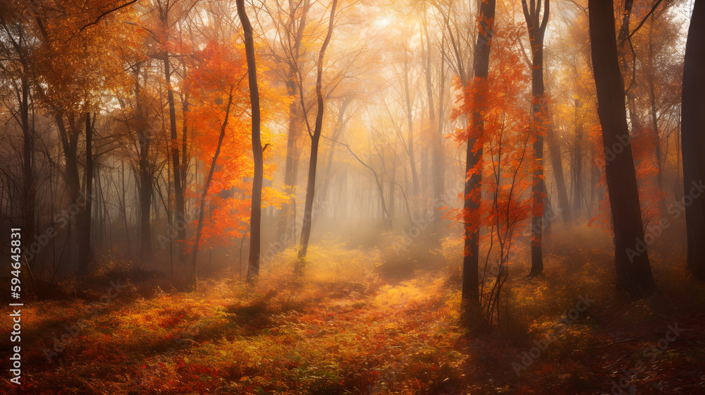 Fototapeta premium autumn in the forest