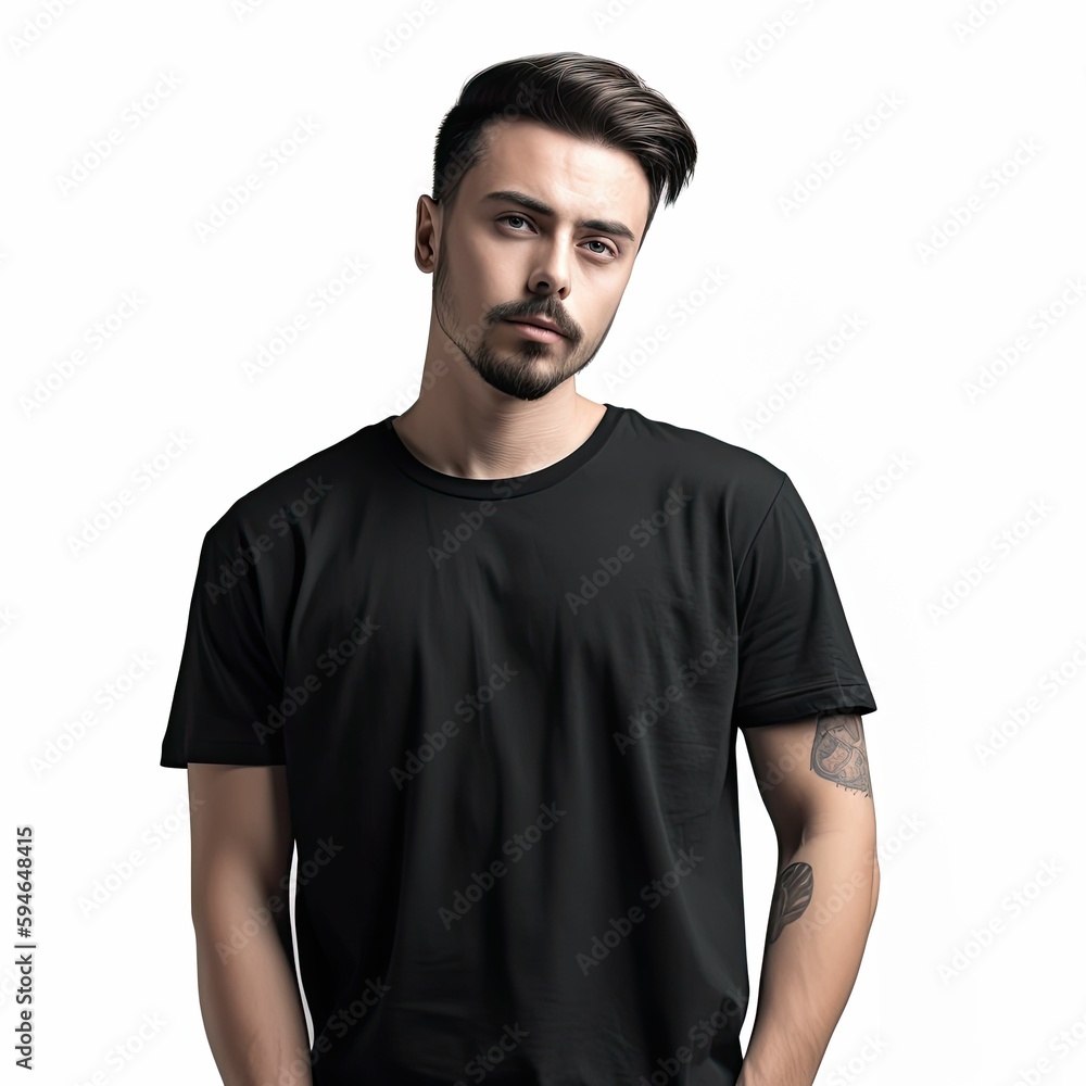 Fototapeta premium T-Shirt Mockup Templates: Showcase Your Designs in Style, generative ai