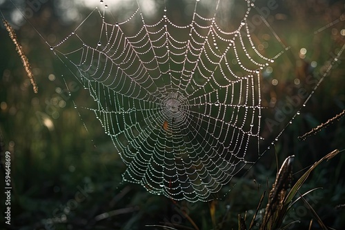 Spider Webs Help Spiders Catch Their Prey, generative ai © jambulart