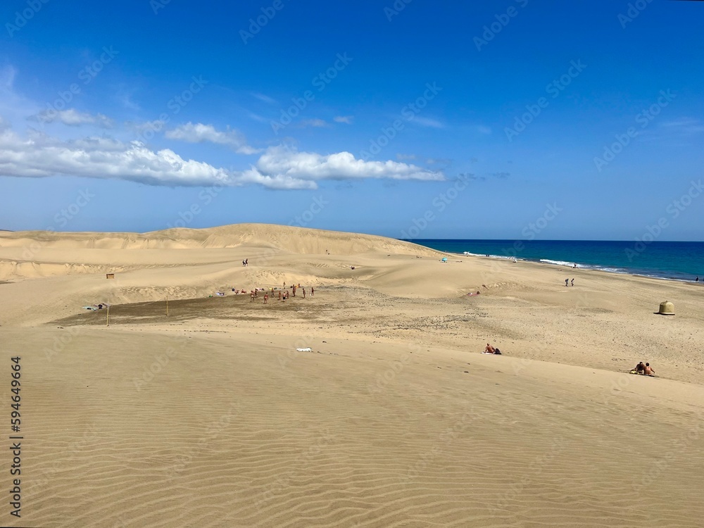 Maspalomas Beach on the island of Gran Canaria, Spain