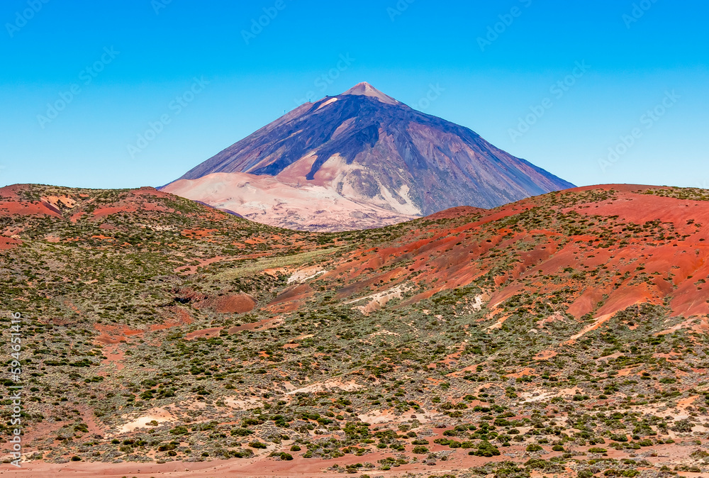 Teide national park with volcano, Canary islands, Spain