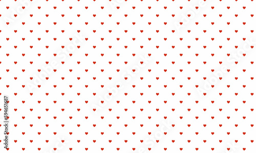 Red Heart Pattern Background