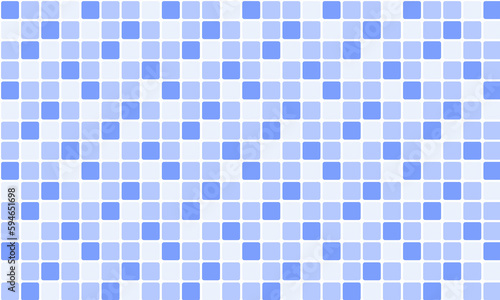 Blue Floor Tile Checkered Pattern Background