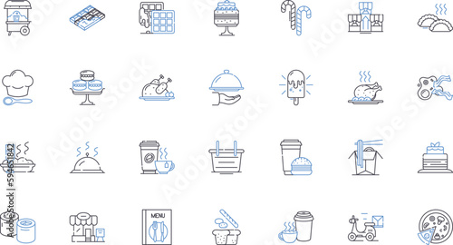Health food store line icons collection. Organic, Nutrition, Supplements, Gluten-free, Vegan, Superfoods, Cleanse vector and linear illustration. Probiotics,Raw,Herbal outline signs set