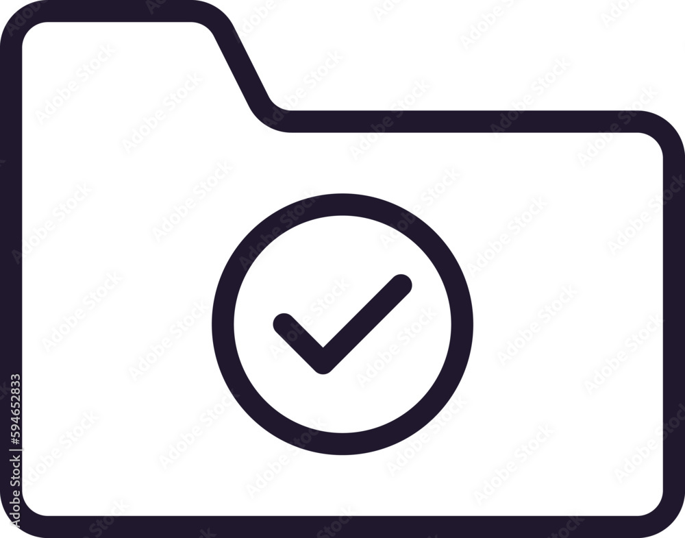 Folder concept. Single premium editable stroke pictogram perfect for logos, mobile apps, online shops and web sites. Vector symbol isolated on white background. Folder concept. Single premium editable stroke pictogram perfect for logos, mobile apps, online shops and web sites. Vector symbol isolated on white background.