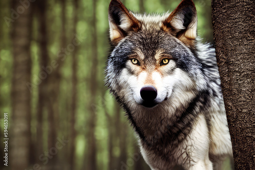 Wolf, generated by artificial intelligence